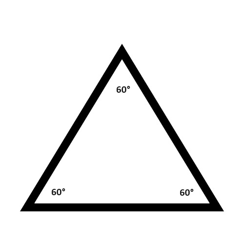 Acrylic Extruded Black 60° Triangle Bar Cross Section | Plastock