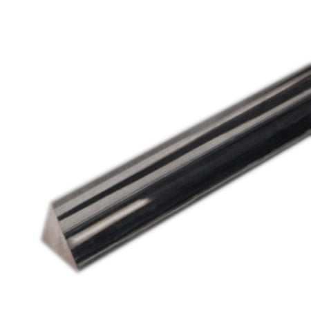 Acrylic Extruded Black 60° Triangle Bar | Plastock