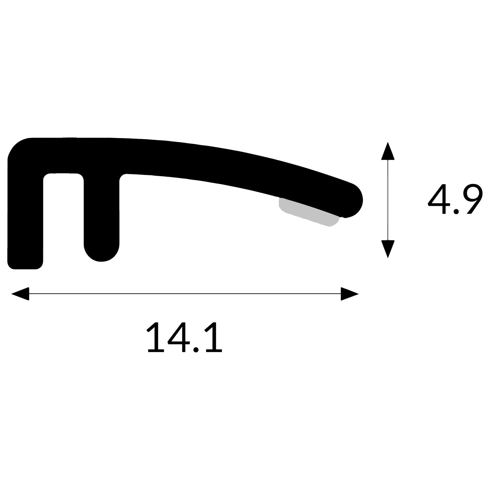 Cladstock Capping Top Profile Pure White | Plastock