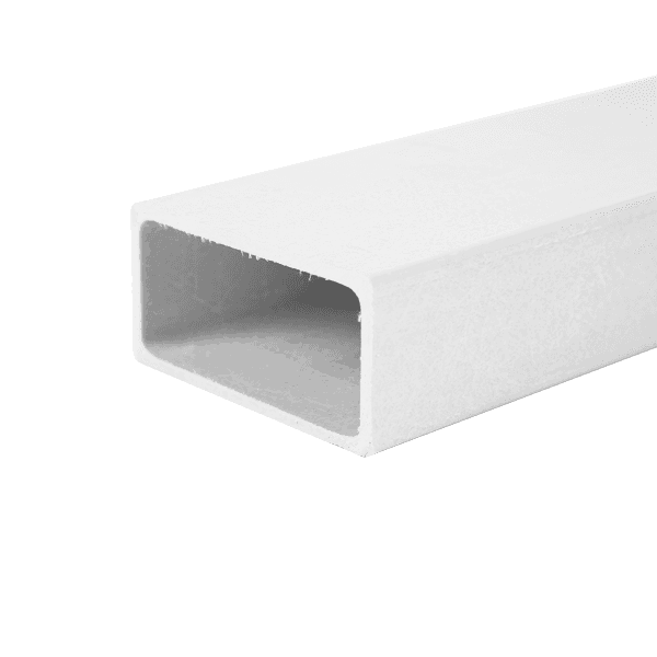 Glass Fibre Rectangular White Tube | Plastock