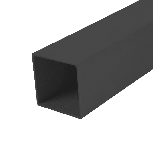 Glass Fibre Square Black Tube | Plastock