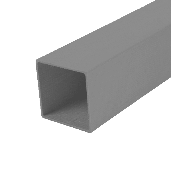 Glass Fibre Square Grey Tube | Plastock