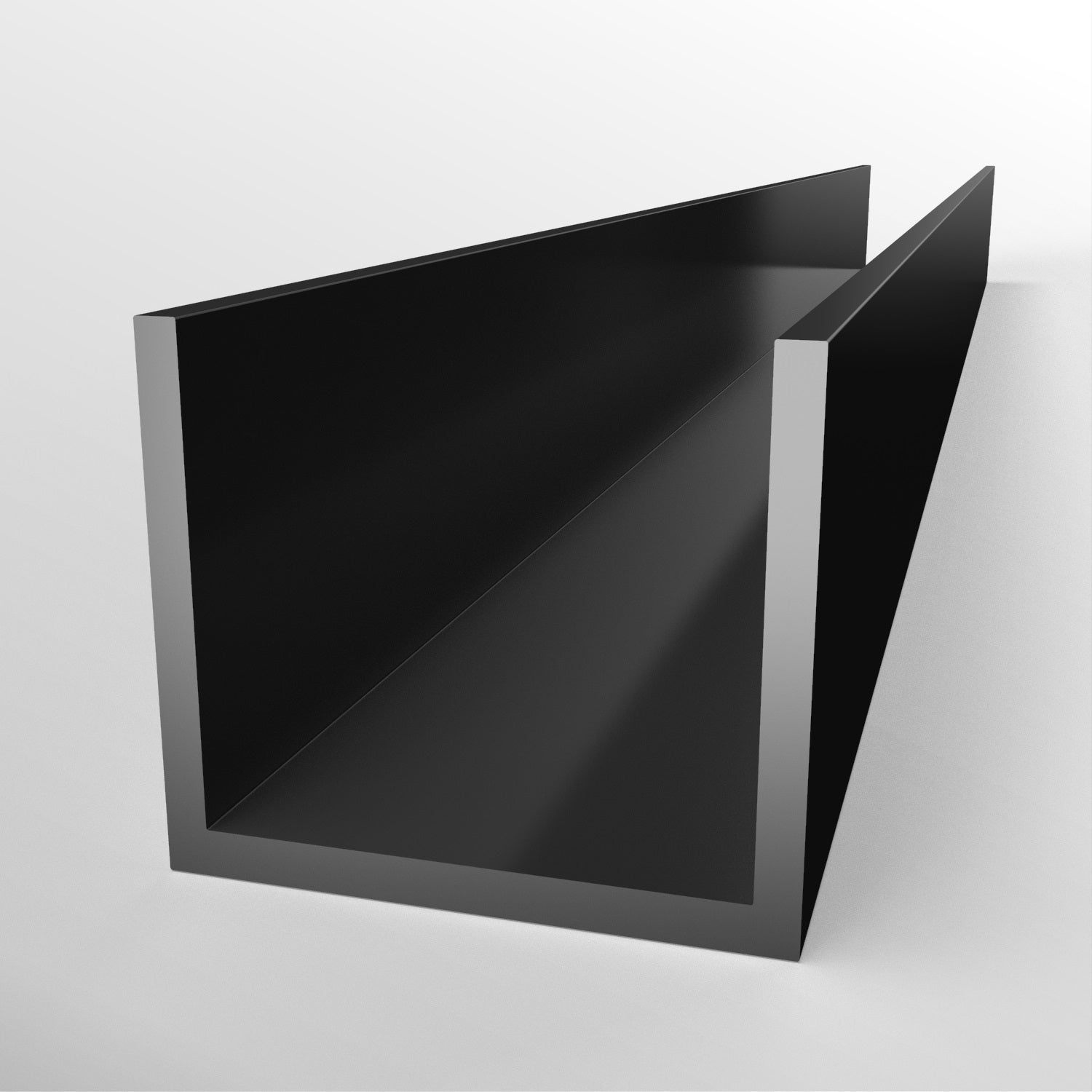 HDPE Single Channel Black | Plastock