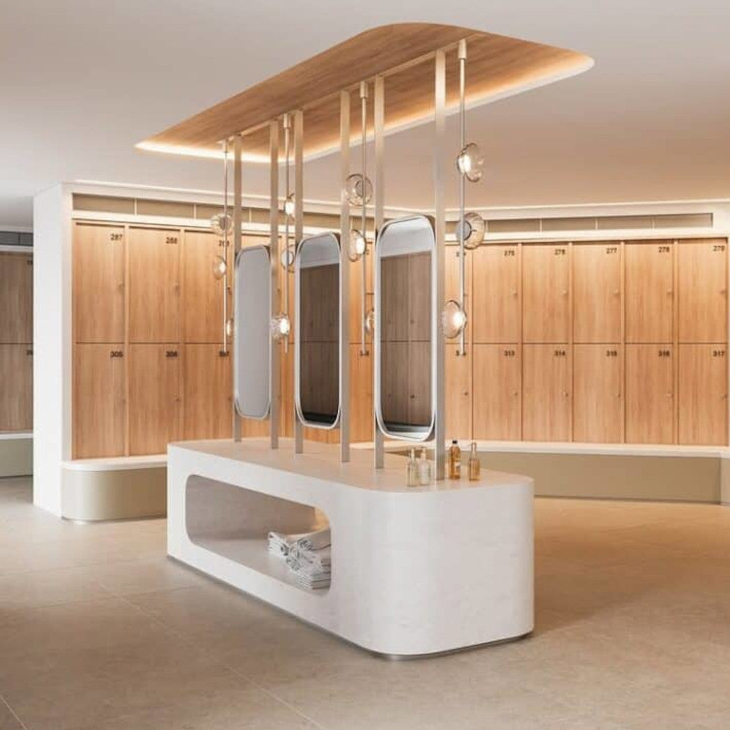 Spa & Gym Locker Room With Hanex