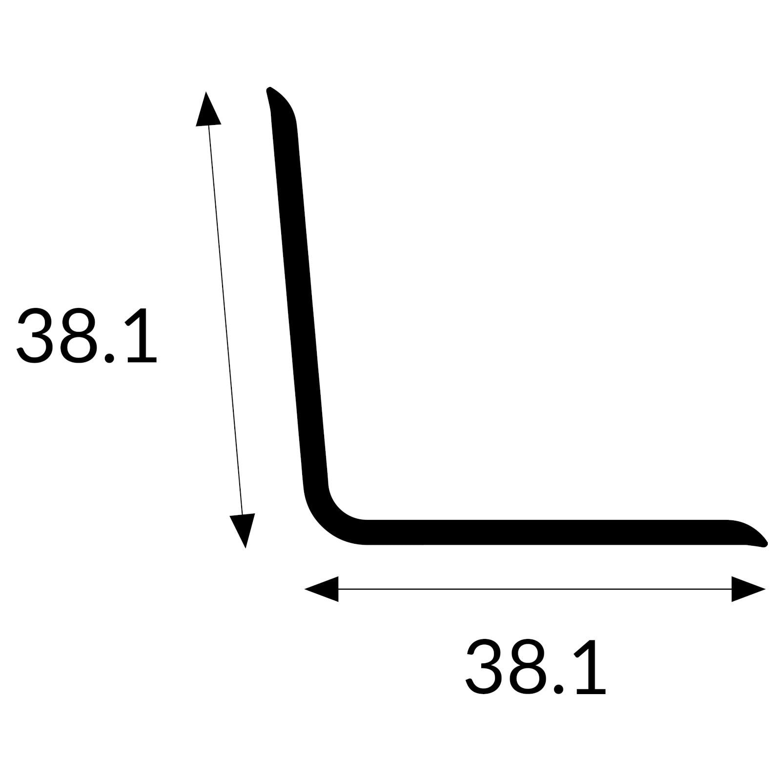 Cladstock Internal Angle Profile 1.5 Inch | Plastock