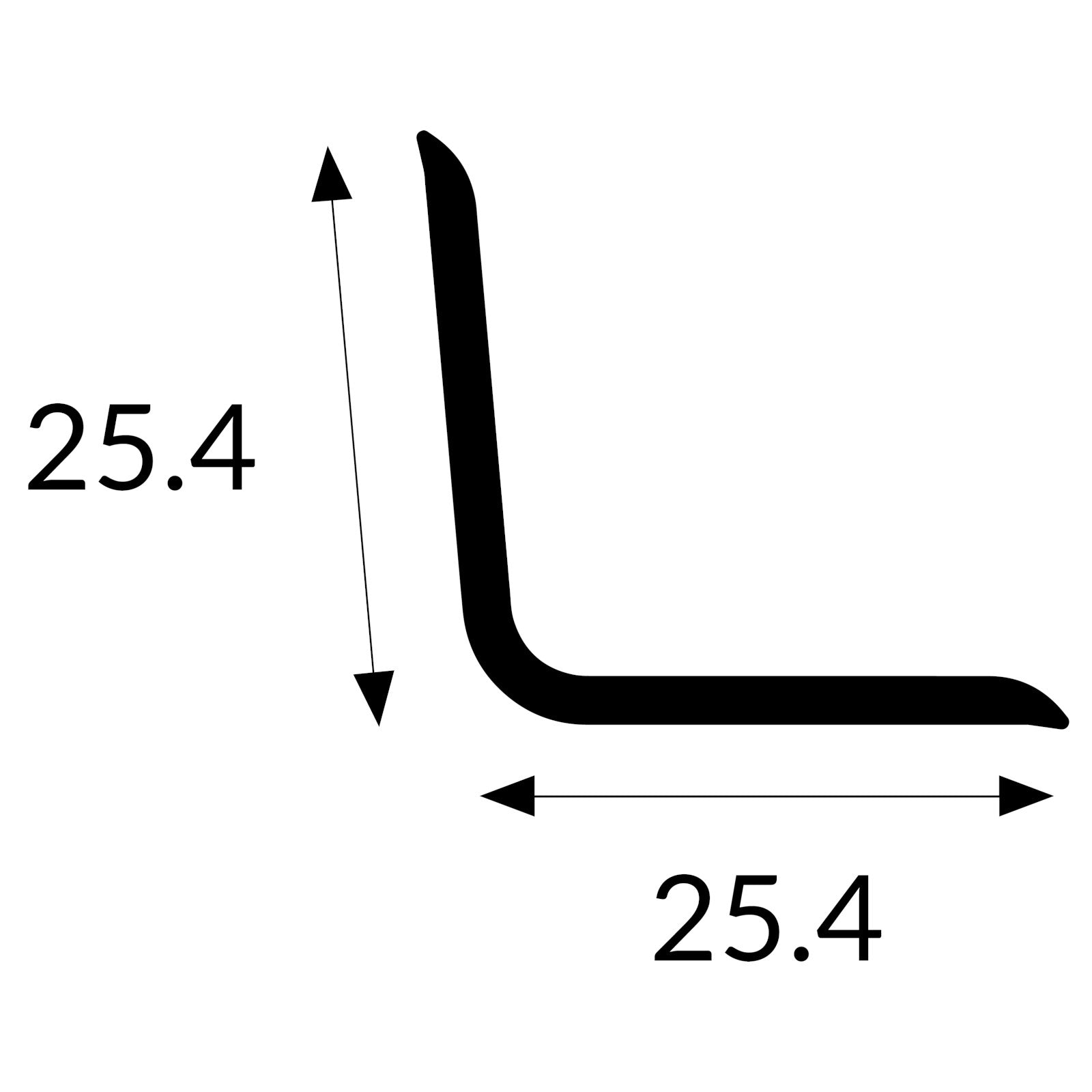 Cladstock Internal Angle Profile 1 Inch | Plastock