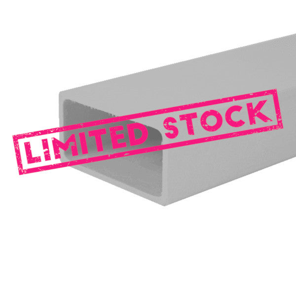 PPH Rectangular Tube Light Grey | Plastock