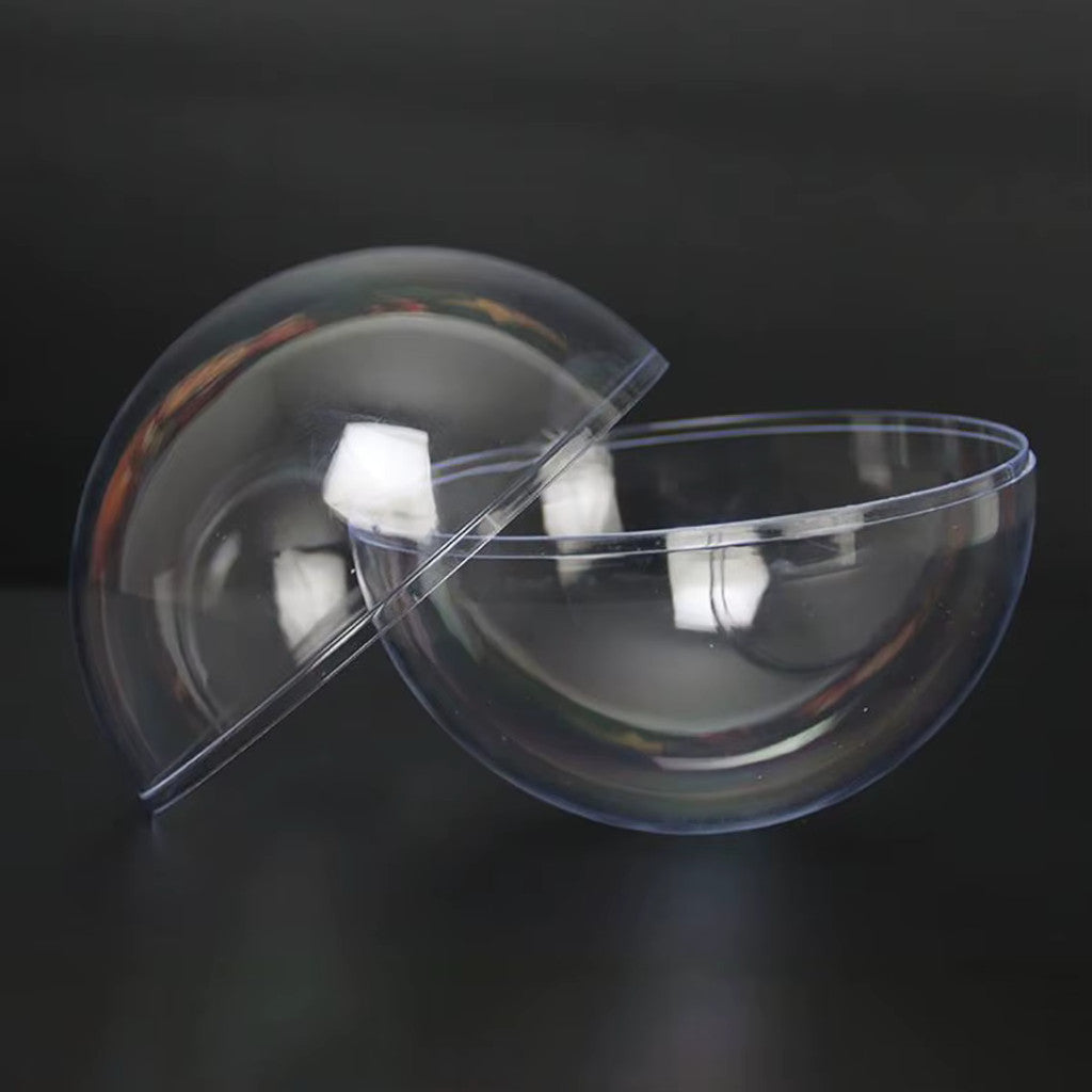 Polystyrene Clear Hollow Sphere 2 Part | Plastock