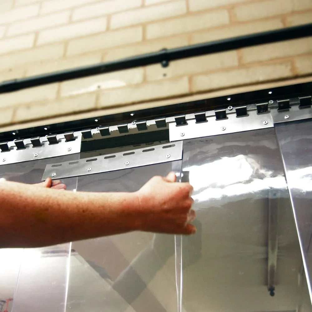 Strip Curtain 304 Stainless Steel Hanging Plate | Plastock