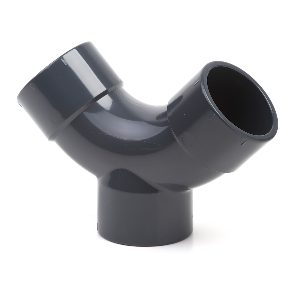 PVCu Y Bend Plain Metric Fitting | Plastock