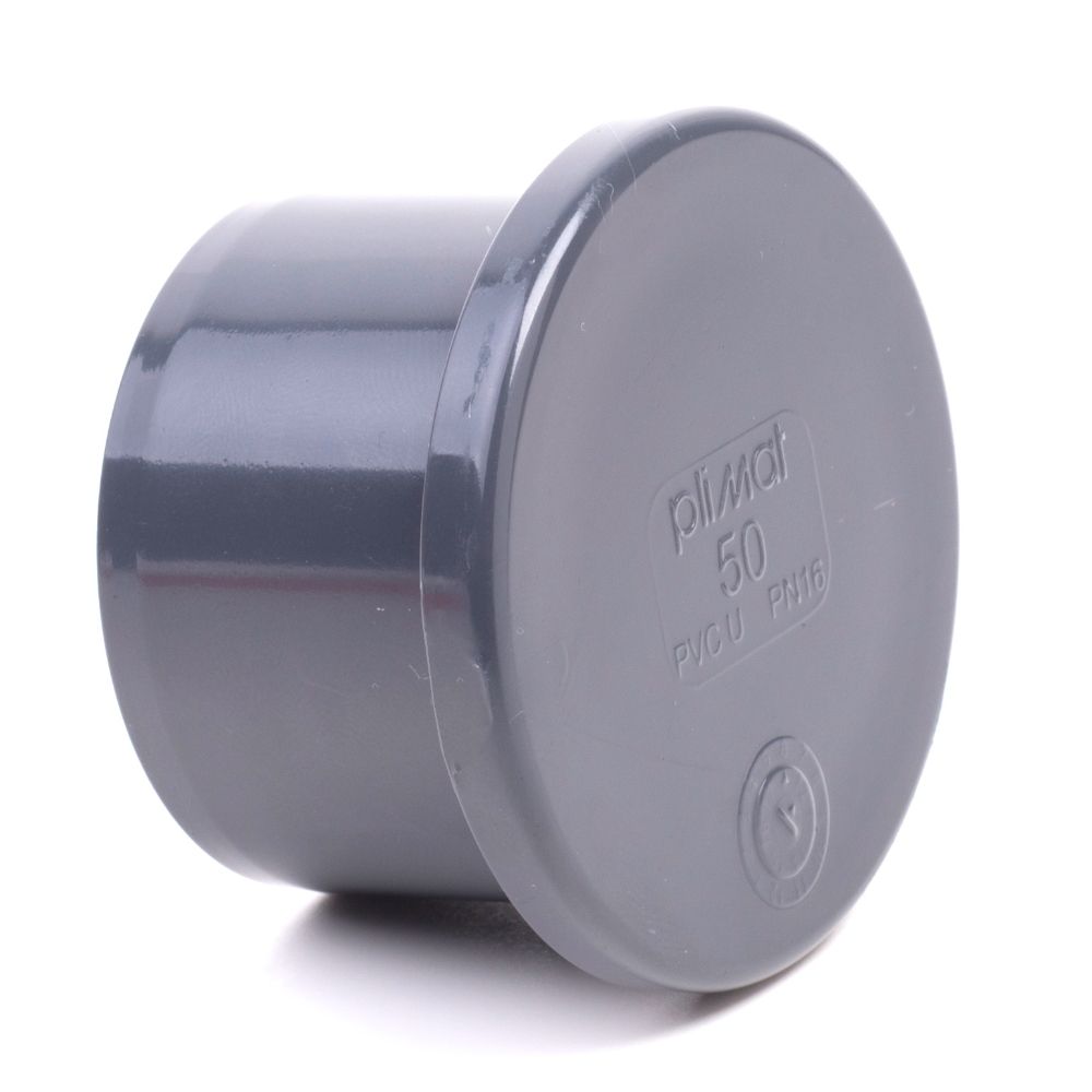 PVCu Male End Cap Plain Metric Fitting | Plastock