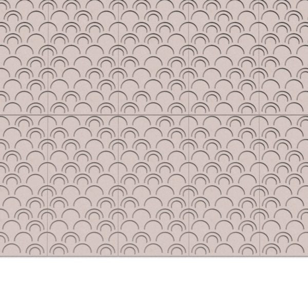 100% Recycled PET Felt ''Arcs'' Acoustic Panel Beige | Plastock