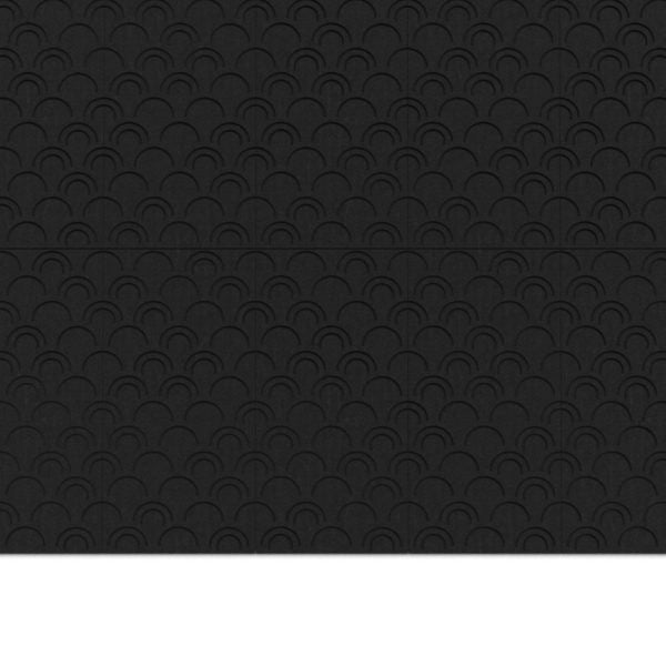 100% Recycled PET Felt ''Arcs'' Acoustic Panel Black | Plastock