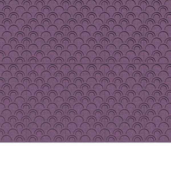 100% Recycled PET Felt ''Arcs'' Acoustic Panel Grape | Plastock