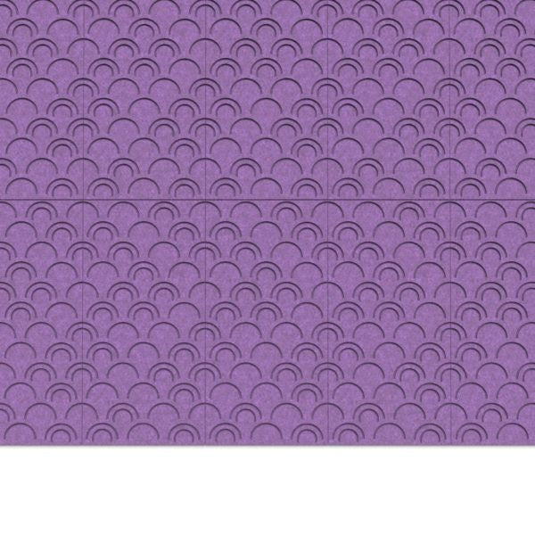 100% Recycled PET Felt ''Arcs'' Acoustic Panel Violet | Plastock