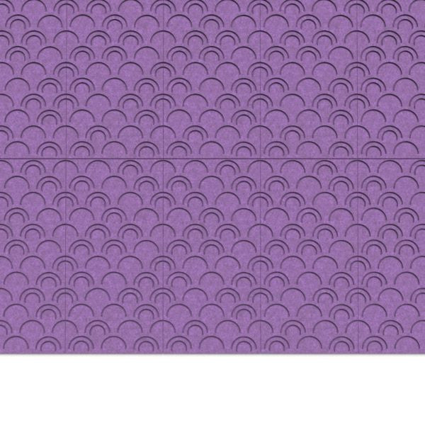 100% Recycled PET Felt ''Arcs'' Acoustic Panel Violet | Plastock