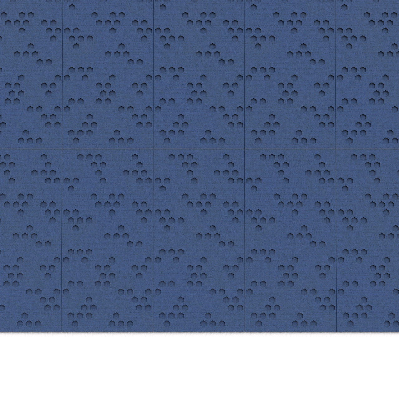 100% Recycled PET Felt ''Beehive'' Acoustic Panel Cobalt | Plastock
