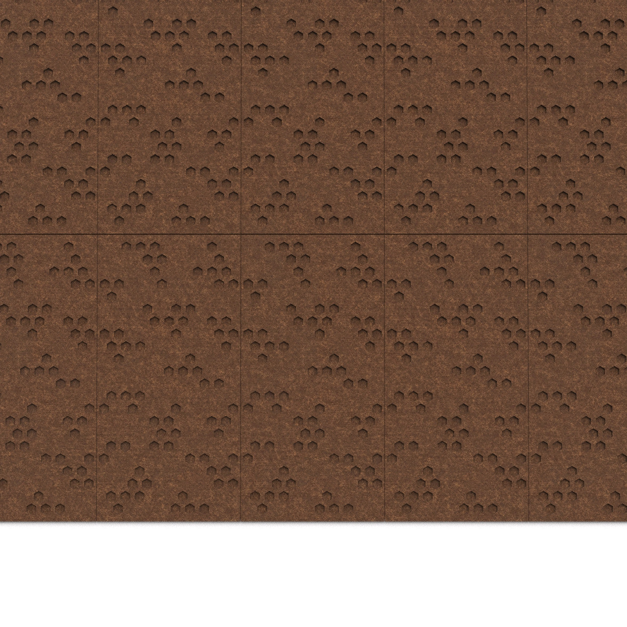 100% Recycled PET Felt ''Beehive'' Acoustic Panel Coconut | Plastock