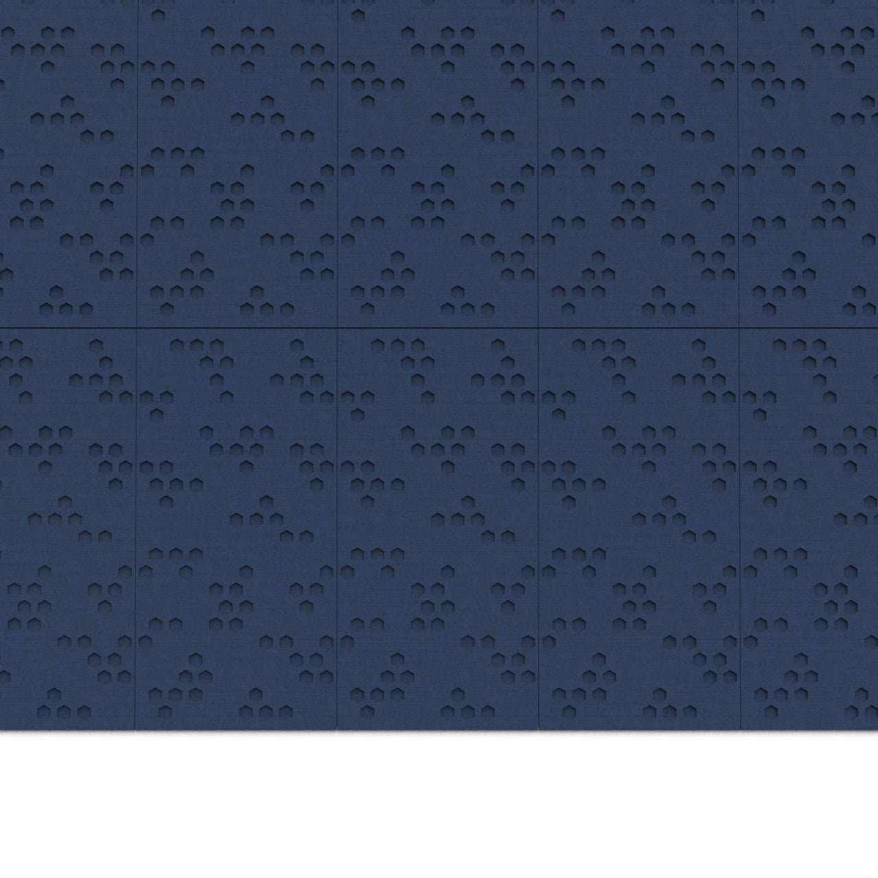 100% Recycled PET Felt ''Beehive'' Acoustic Panel Dark Blue | Plastock
