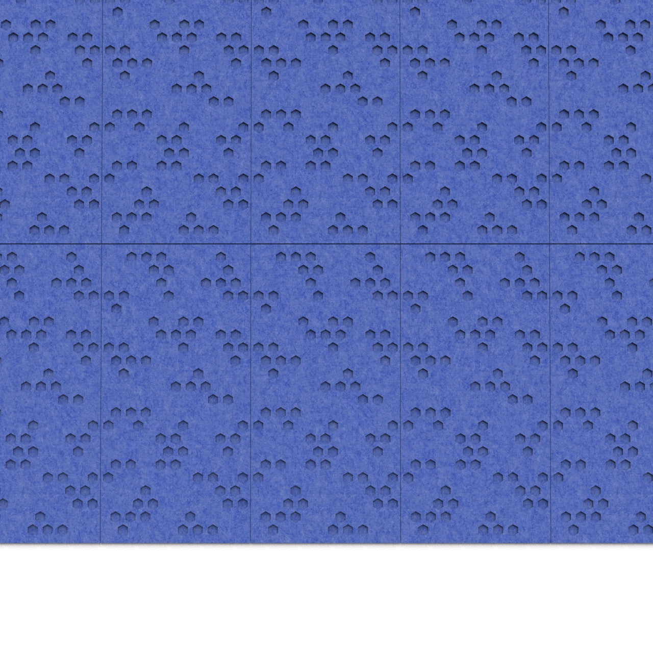 100% Recycled PET Felt ''Beehive'' Acoustic Panel Denim | Plastock
