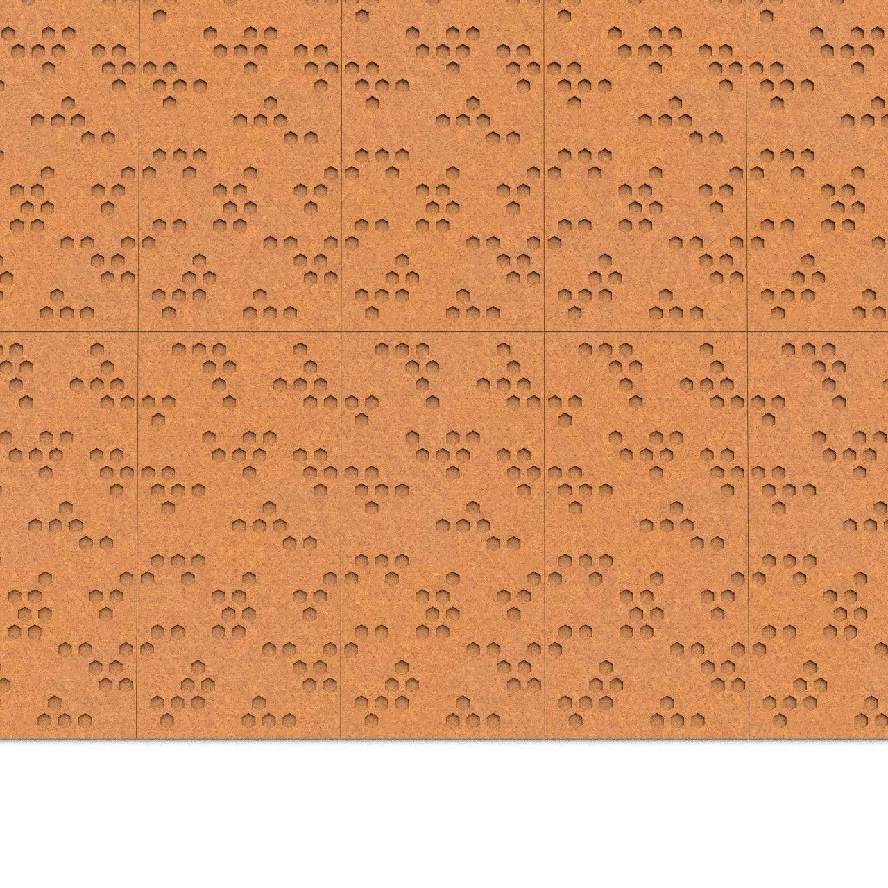 100% Recycled PET Felt ''Beehive'' Acoustic Panel Honey | Plastock