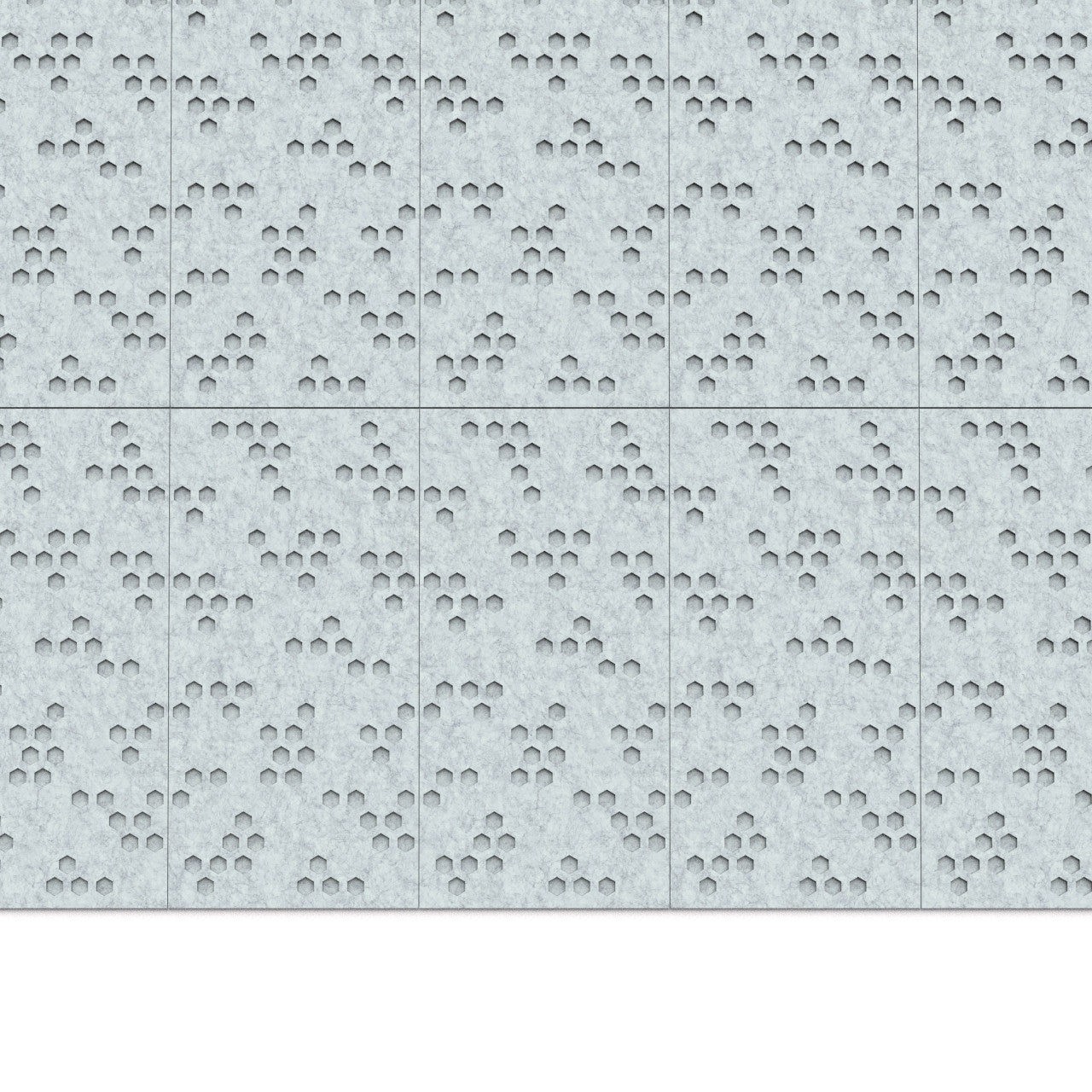 100% Recycled PET Felt ''Beehive'' Acoustic Panel Marble | Plastock