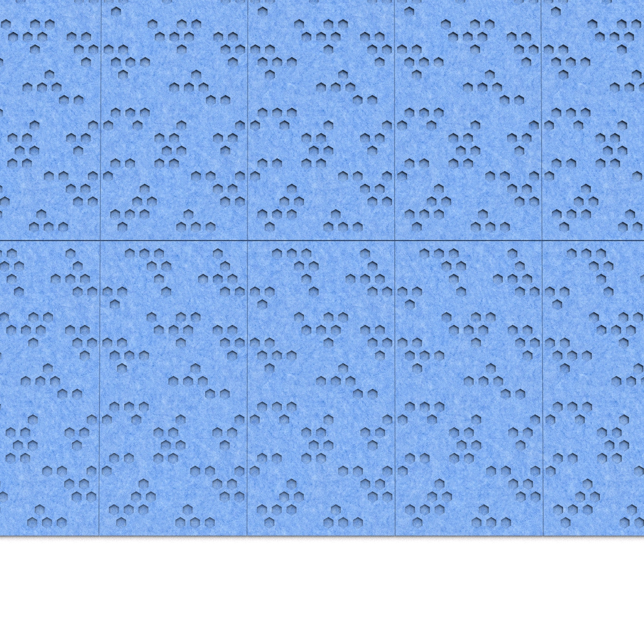 100% Recycled PET Felt ''Beehive'' Acoustic Panel Sky | Plastock
