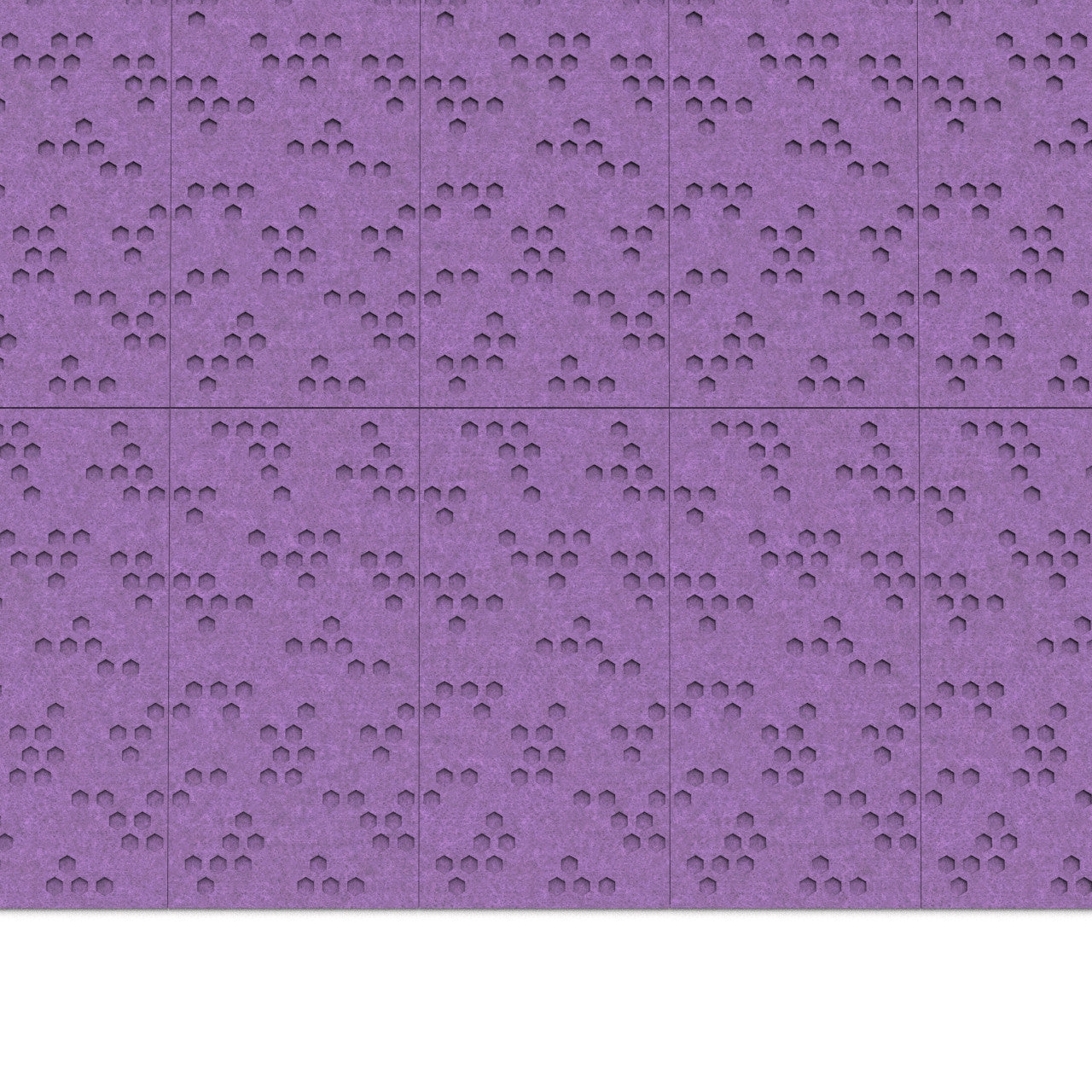 100% Recycled PET Felt ''Beehive'' Acoustic Panel Violet | Plastock