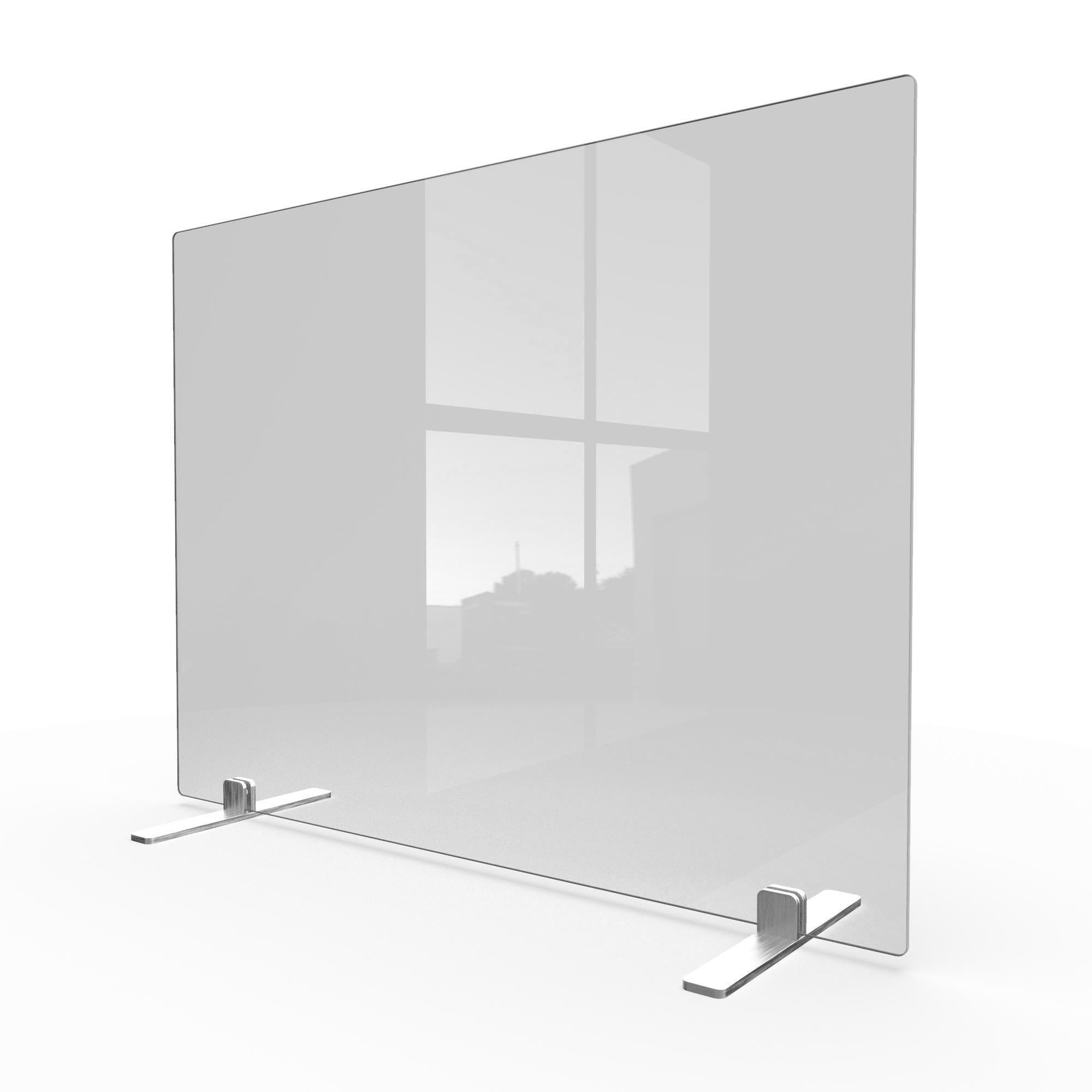 Shield Free Standing Premium Safety Glass Protective Screen | Plastock