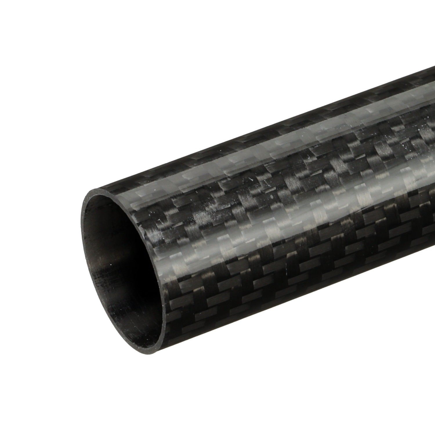 Roll Wrapped Carbon Fibre Tube Woven Finish | Plastock