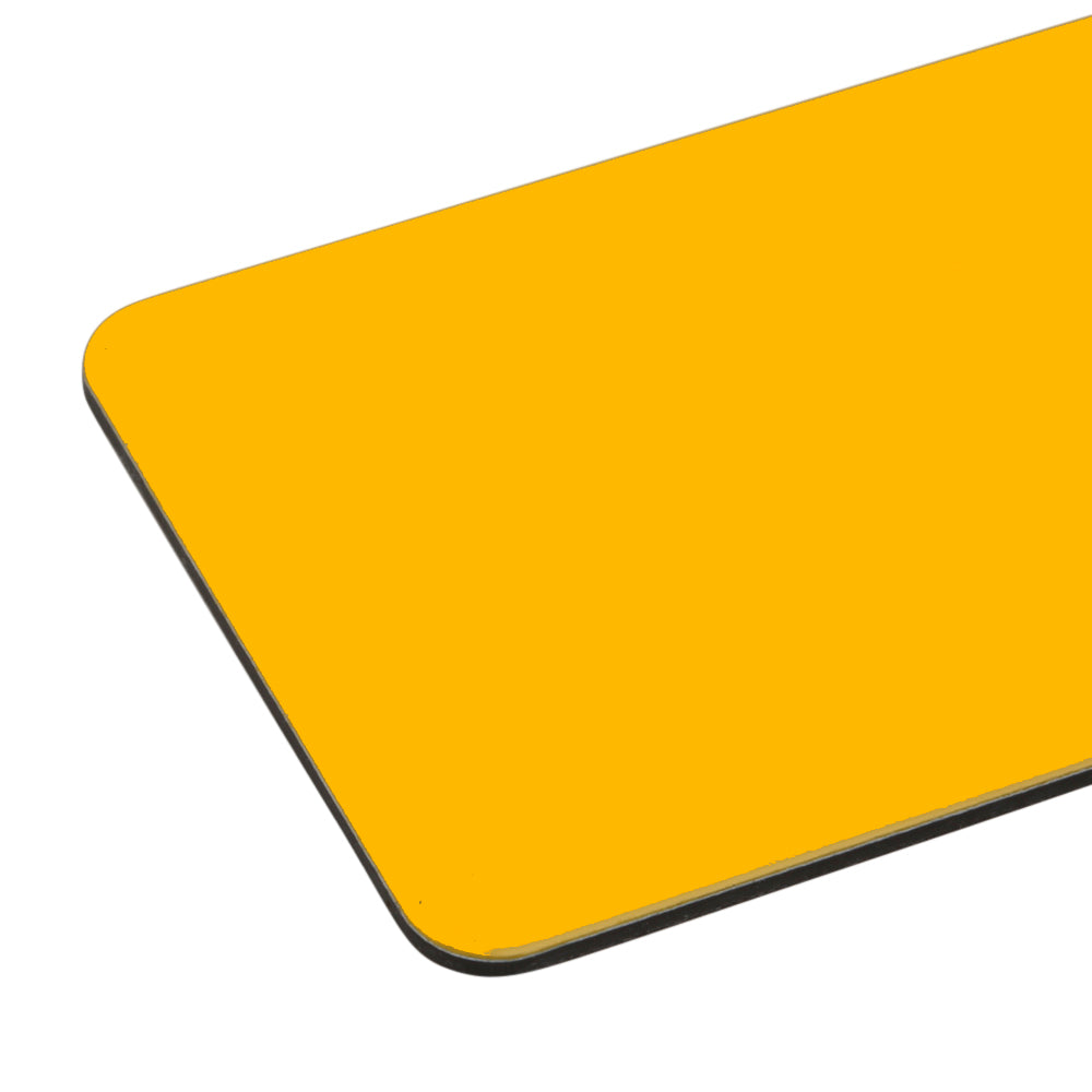 Dibond Traffic Yellow 1023 Gloss-Matt Sheet | Plastock