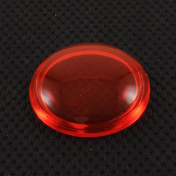Acrylic Fluorescent Red Elliptical Dome | Plastock