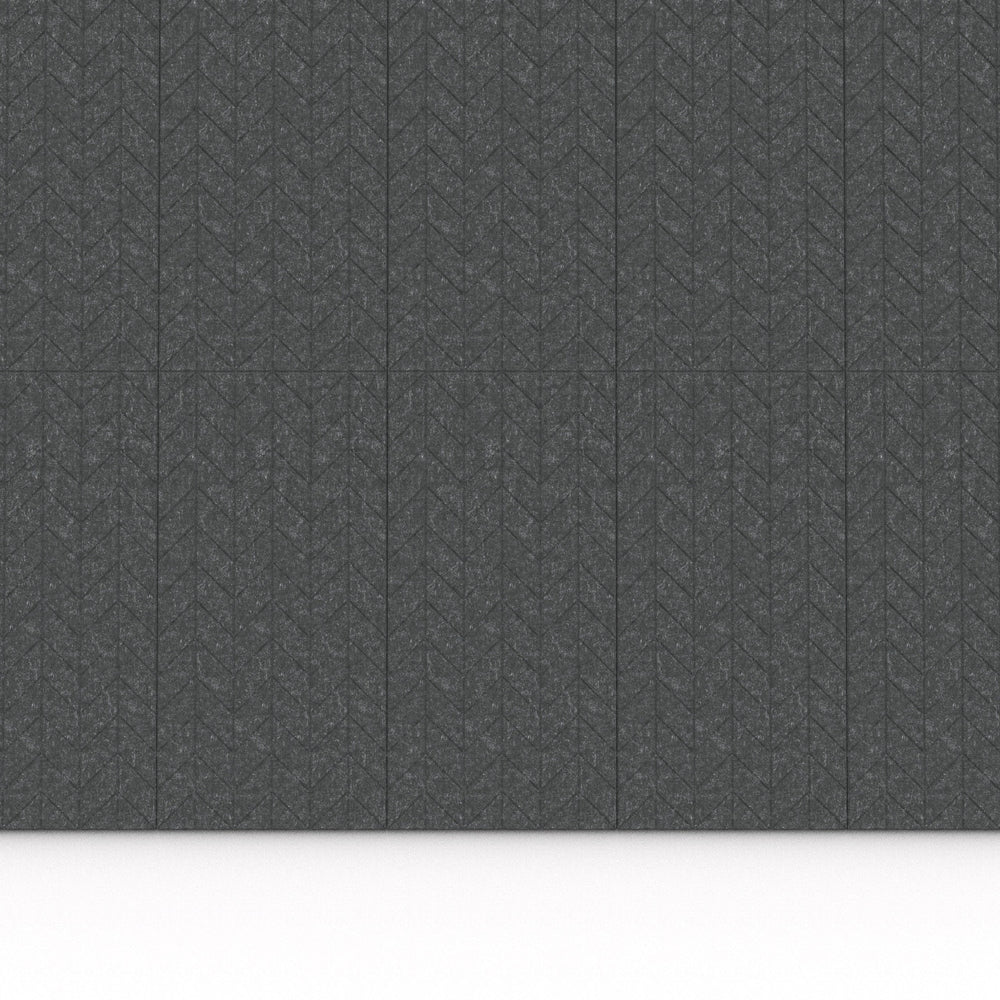 100% Recycled PET Felt ''Fishbone'' Acoustic Panel (Pack of 2) | Plastock