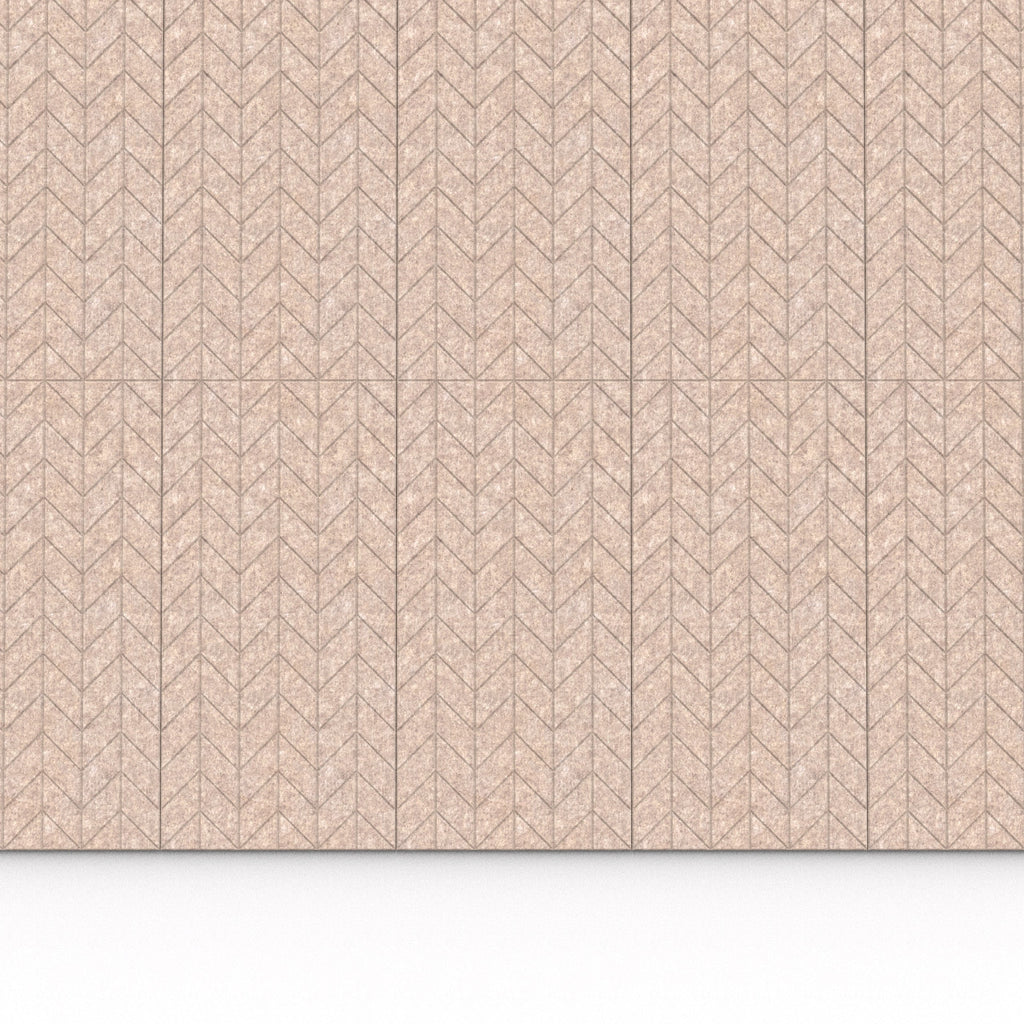 Db Fish Bone Panel 100% Recycled PET Felt ''Fishbone'' Acoustic Panel (Pack of 2) | Plastock