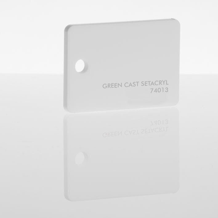 Green Cast Acrylic White 74013 Sheet | Plastock