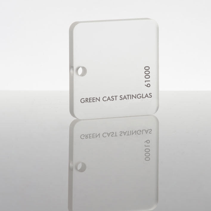Green Cast Satin Acrylic Clear 61000 Sheet | Plastock