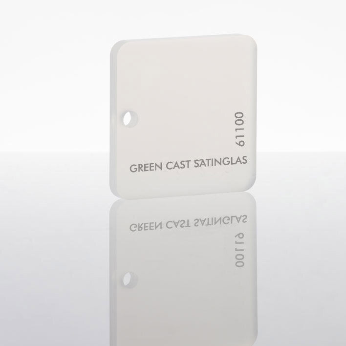Green Cast Satin Acrylic Opal 61100 Sheet | Plastock