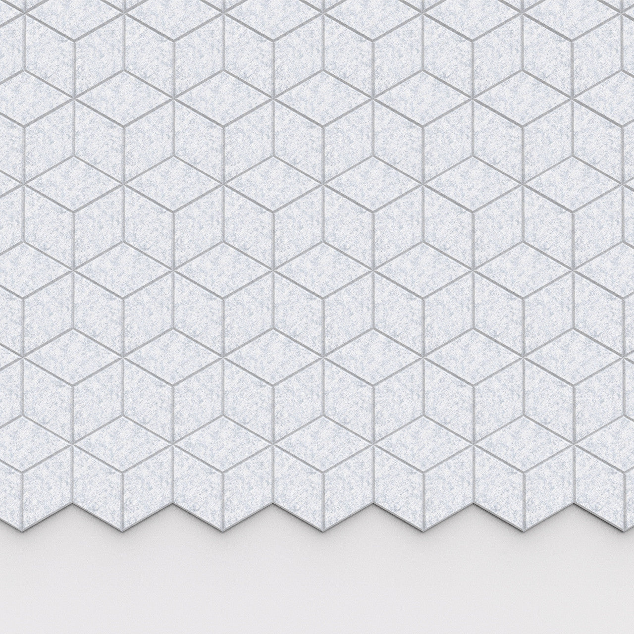 100% Recycled PET Felt Hexagon Diamond Small Acoustic Tile Marble | Plastock