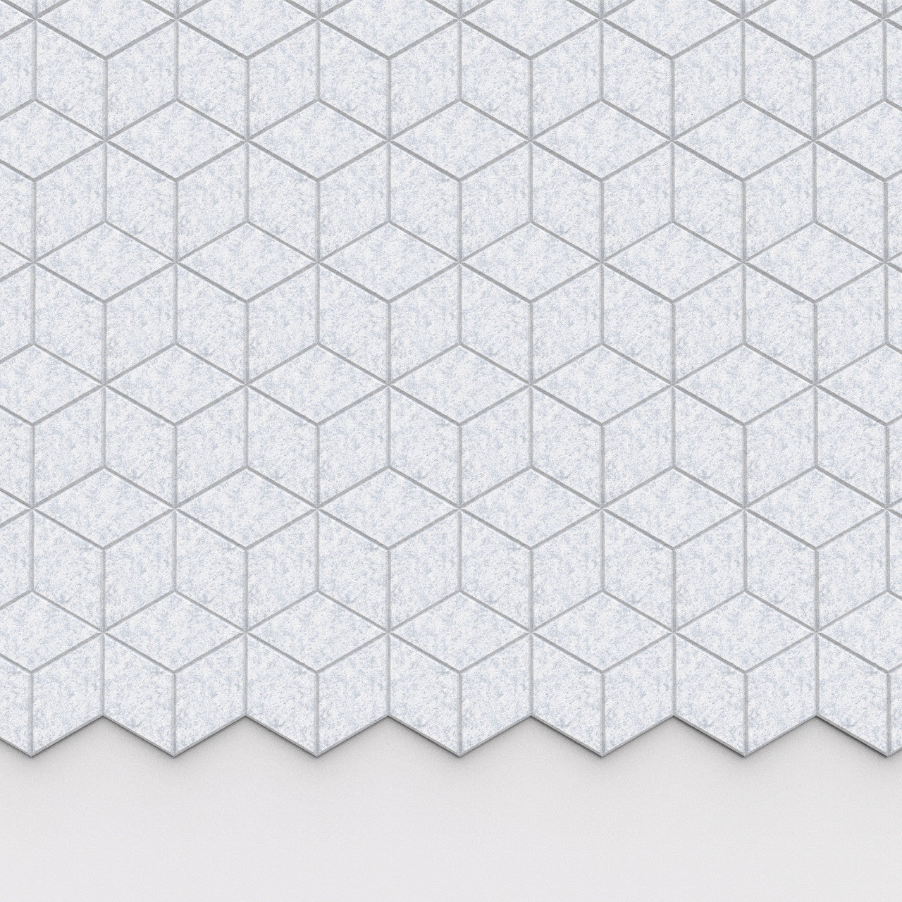 100% Recycled PET Felt Hexagon Diamond Small Acoustic Tile Marble | Plastock