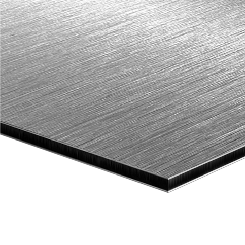 Iribond ACM Silver Brushed Brushed/Mill Sheet | Plastock