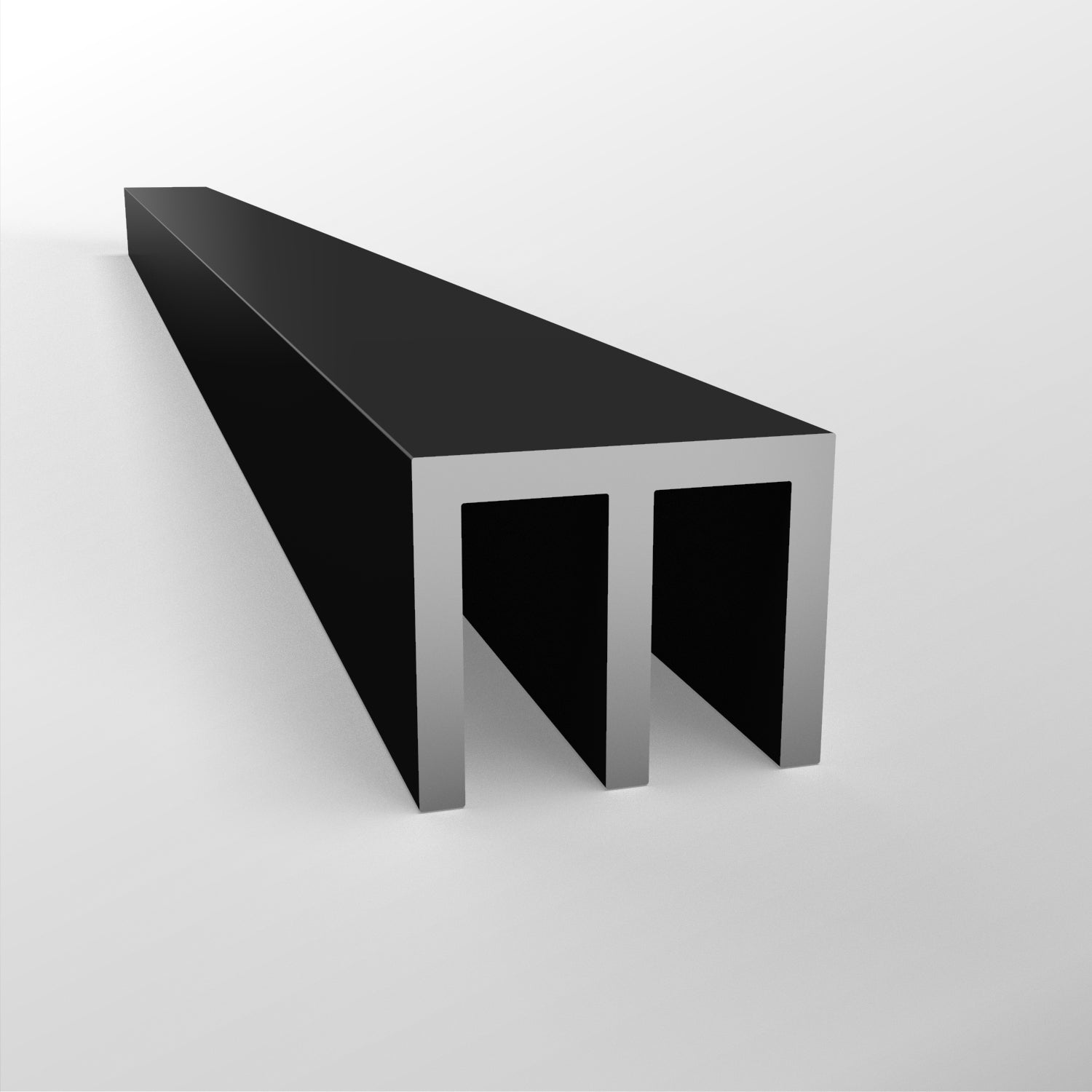 Plastic PVC Double Channel Top (75m pack - 25 x 3m) | Plastock