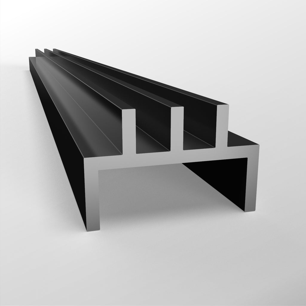 Plastic PVC Vivarium Channel Base (75m) Plastock