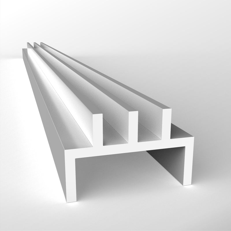 Plastic PVC Vivarium Channel Base (75m) | Plastock
