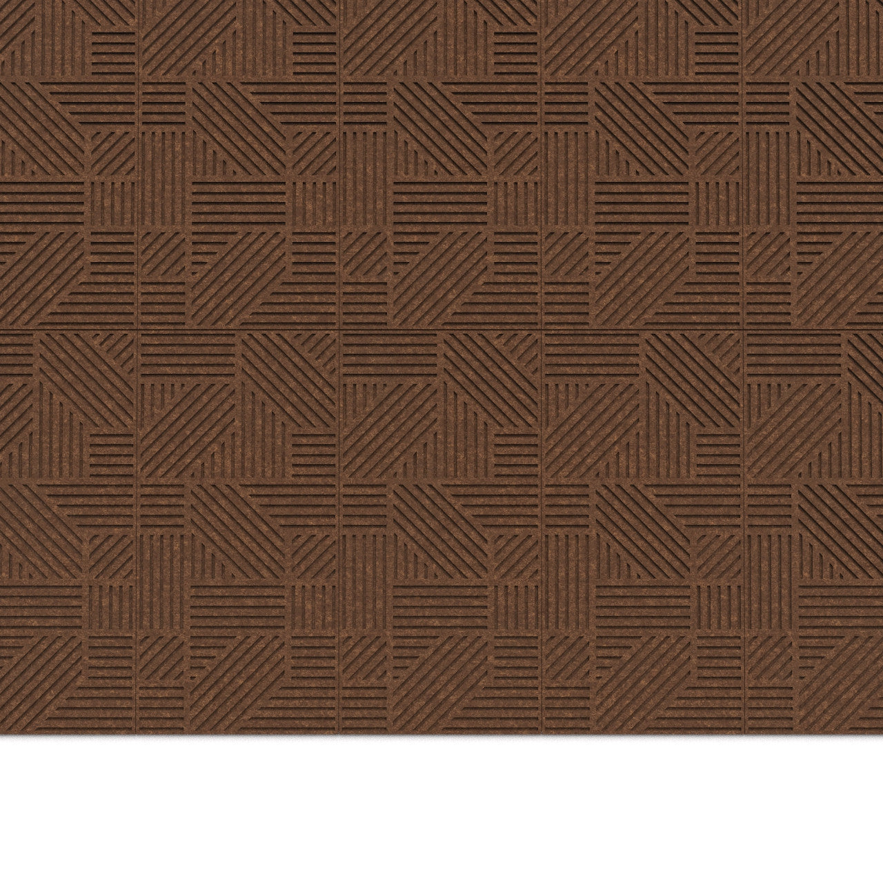 100% Recycled PET Felt ''Parallel'' Acoustic Panel Coconut | Plastock