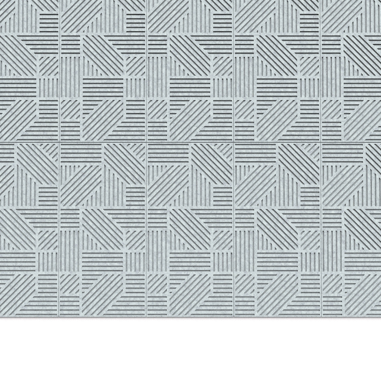 100% Recycled PET Felt ''Parallel'' Acoustic Panel Marble | Plastock