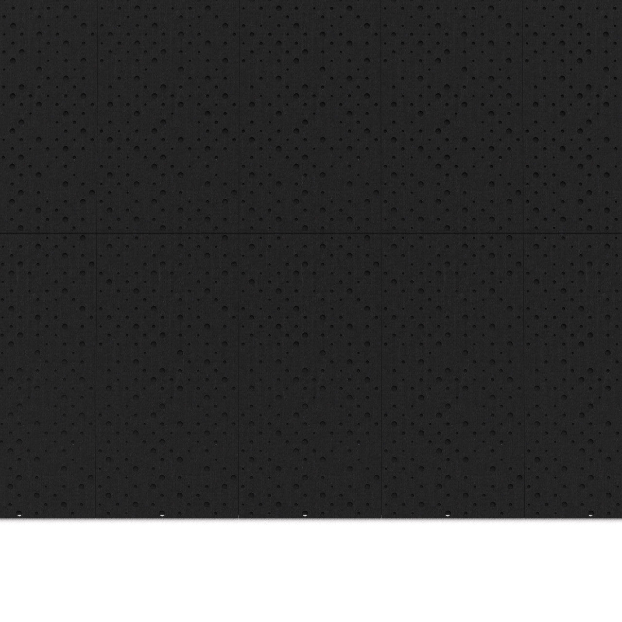 100% Recycled PET Felt ''Points'' Acoustic Panel Black | Plastock