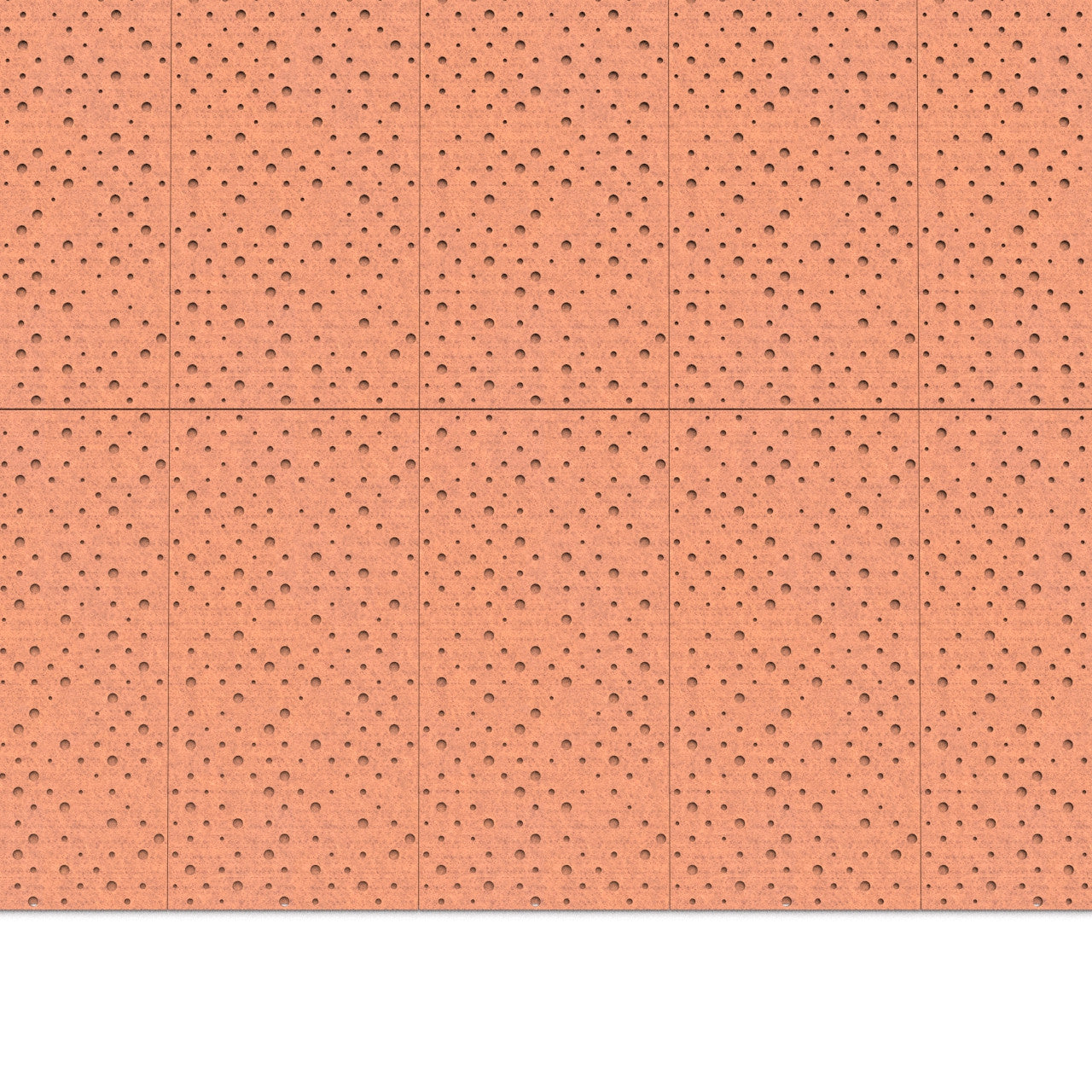 100% Recycled PET Felt ''Points'' Acoustic Panel Camel | Plastock