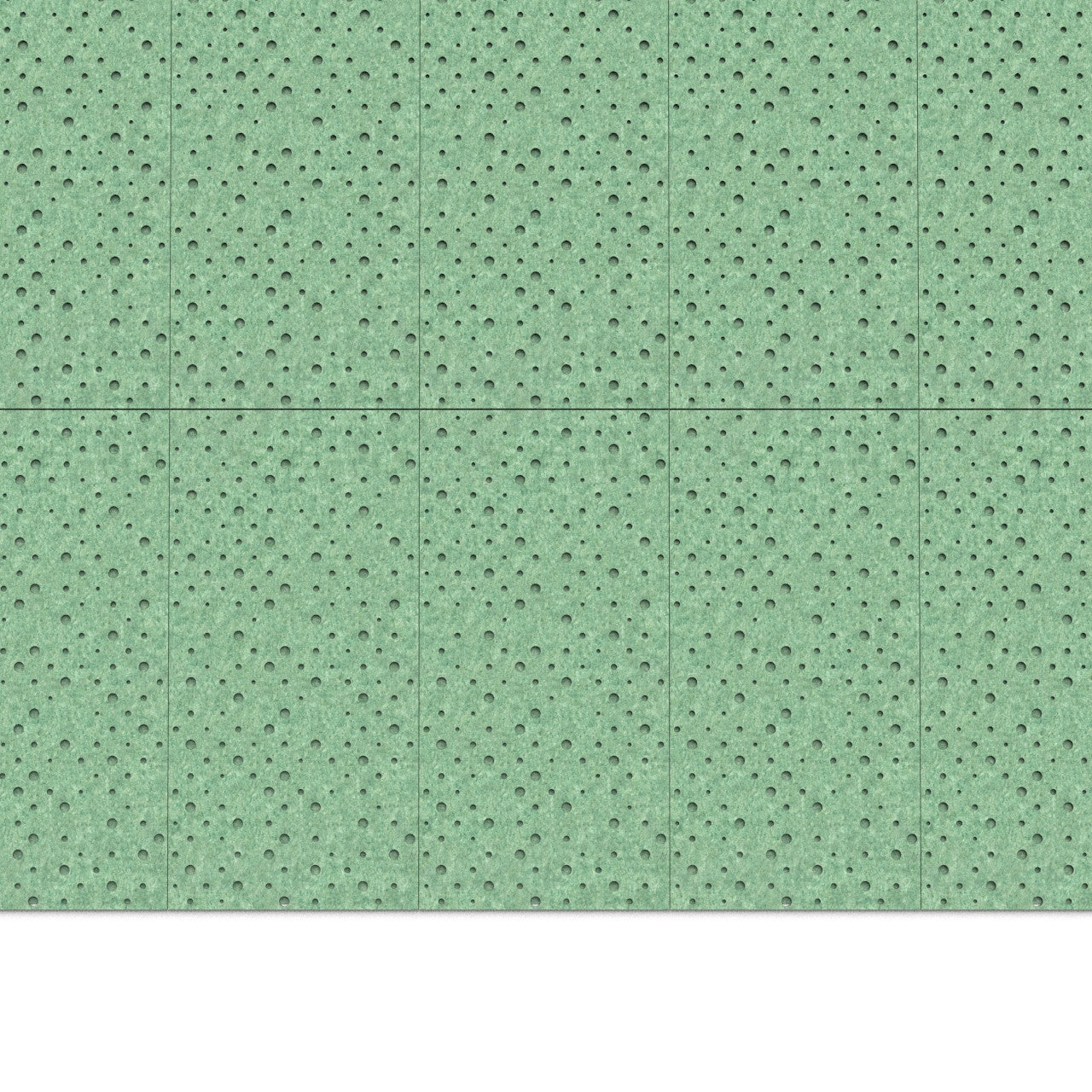 100% Recycled PET Felt ''Points'' Acoustic Panel Dark Green | Plastock