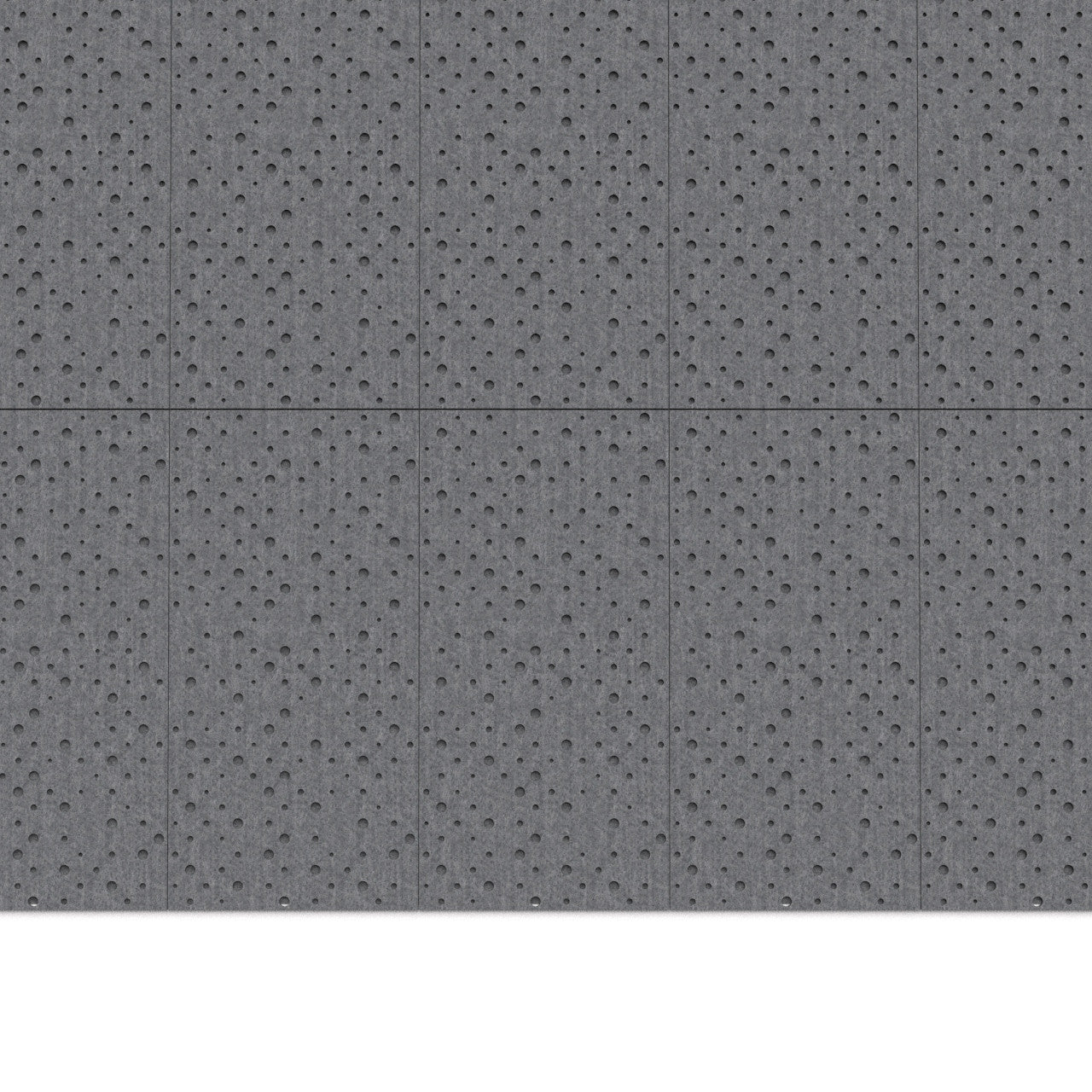 100% Recycled PET Felt ''Points'' Acoustic Panel Dark Grey | Plastock