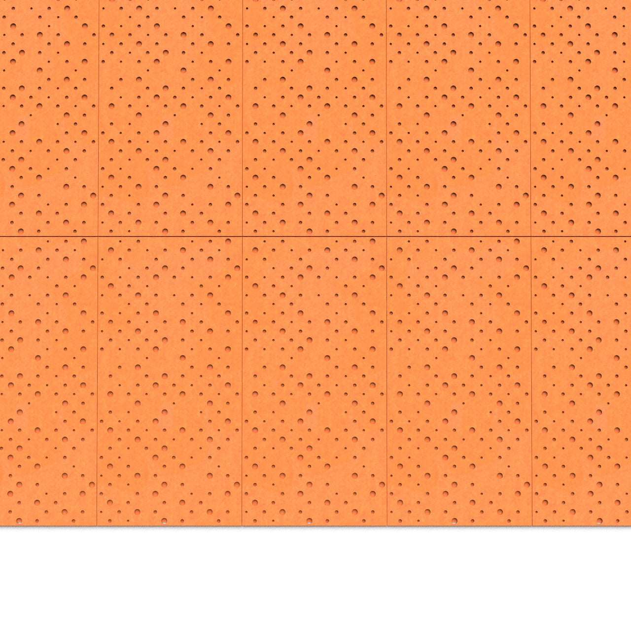 100% Recycled PET Felt ''Points'' Acoustic Panel Red | Plastock